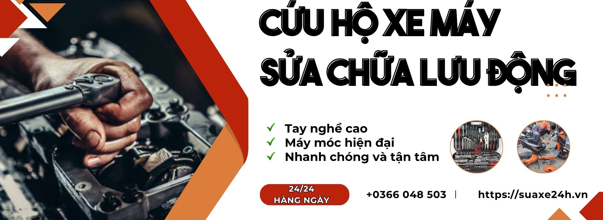 CỨU HỘ XE MÁY SỬA CHỮA LƯU ĐỘNG