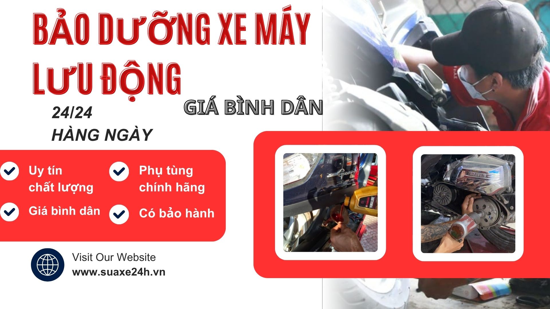bảo dưỡng xe máy lưu động