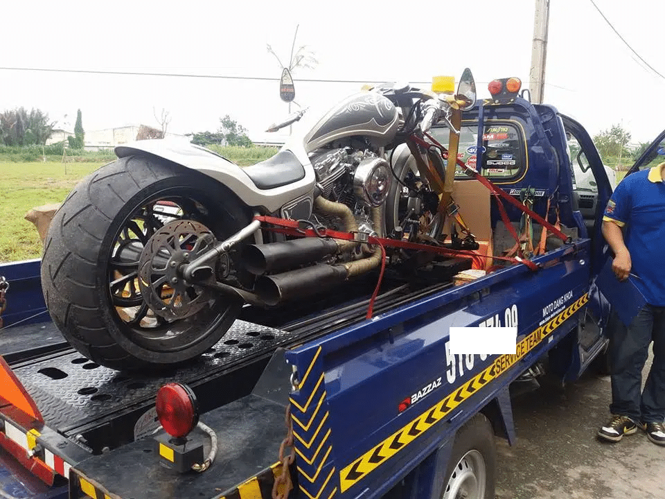 Sửa chữa, bảo dưỡng, cứu hộ moto PKL lưu động của Hoàng Gia moto